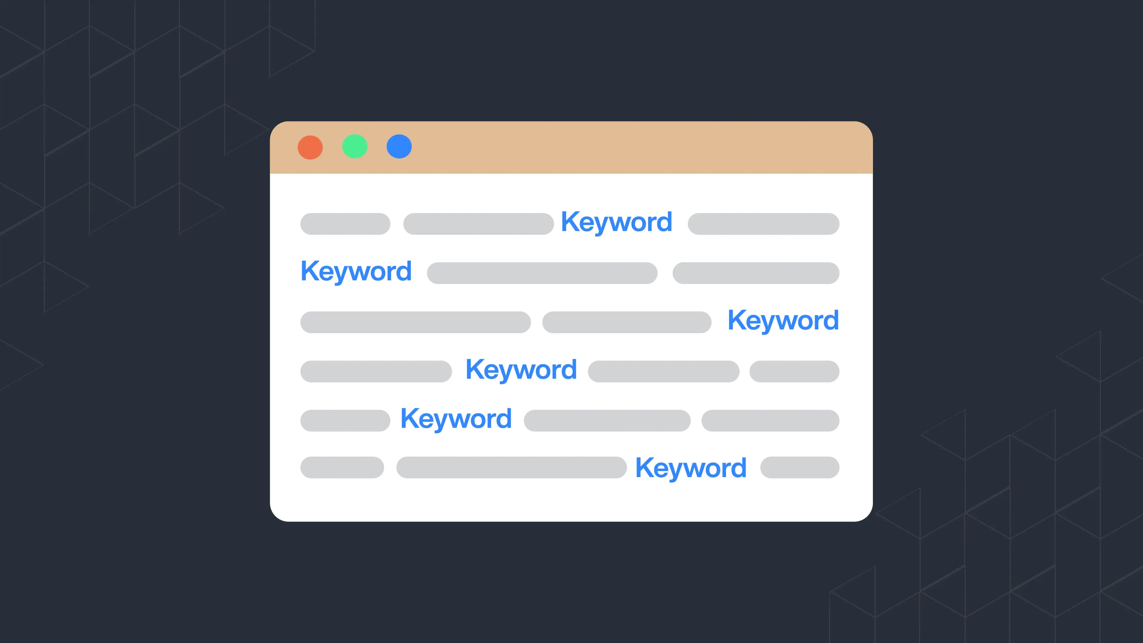 Picture 1 - Illustration of keyword stuffing in a paragraph